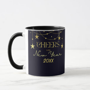 Cheers to the New Year message stars Mug