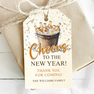 Cheers to the New Year Party Gift Tags