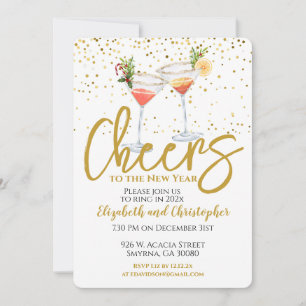 Cheers To the New Year Party Invitation