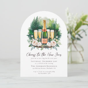 Cheers to the New Year Party Invitation