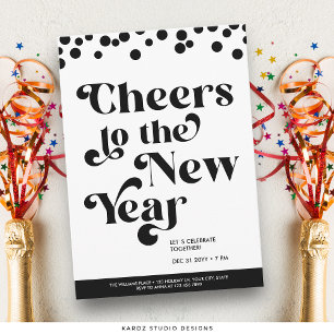 Cheers to the New Year Party Invitation
