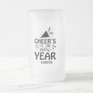 Cheers to the New Year Personalised Frosted Mug