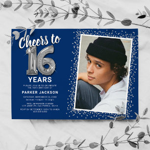 Cheers to the Years Sweet 16 Invitation