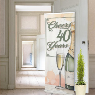 Cheers to Years Party Retractable Banner