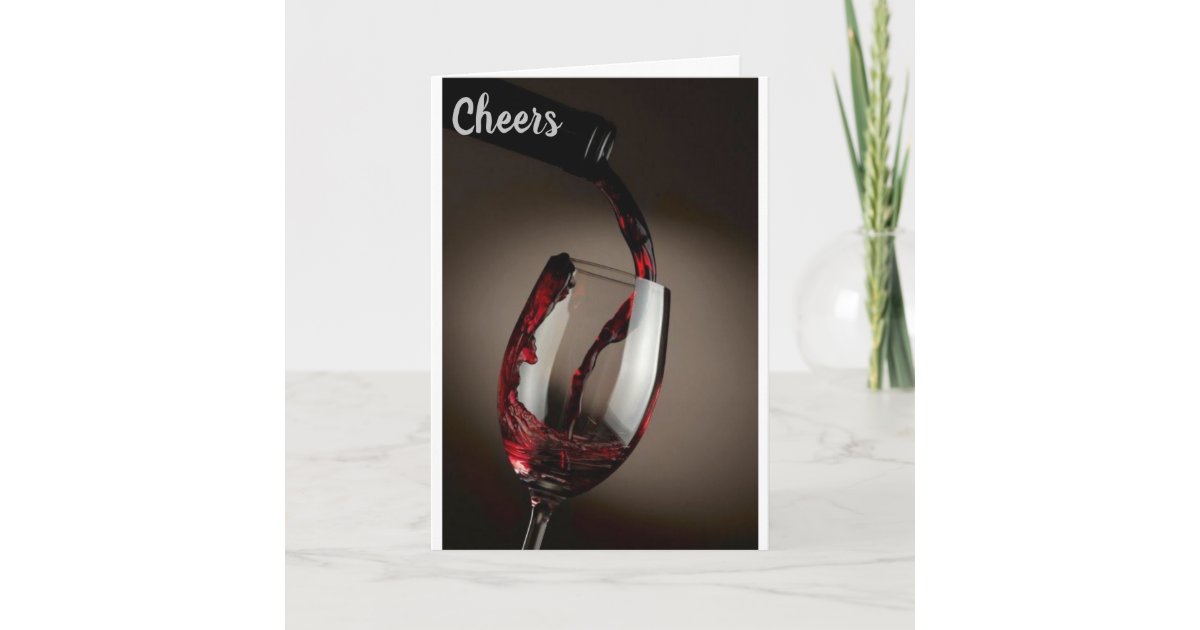 CHEERS TO YOU AT CHRISTMAS CARD | Zazzle.co.uk