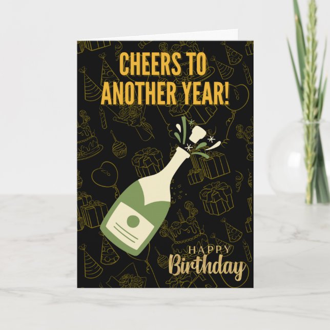 Cheers to You! - Birthday Card (Front)