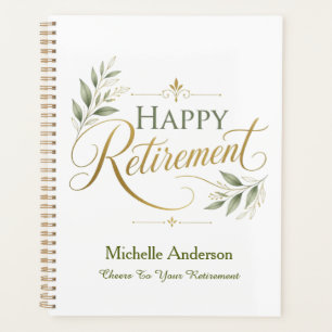Cheers To Your Retirement Personalised Name Planner