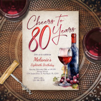 Cheers Wine 80th Birthday