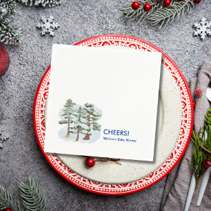 Cheers Winter baby its cold outside  Napkin