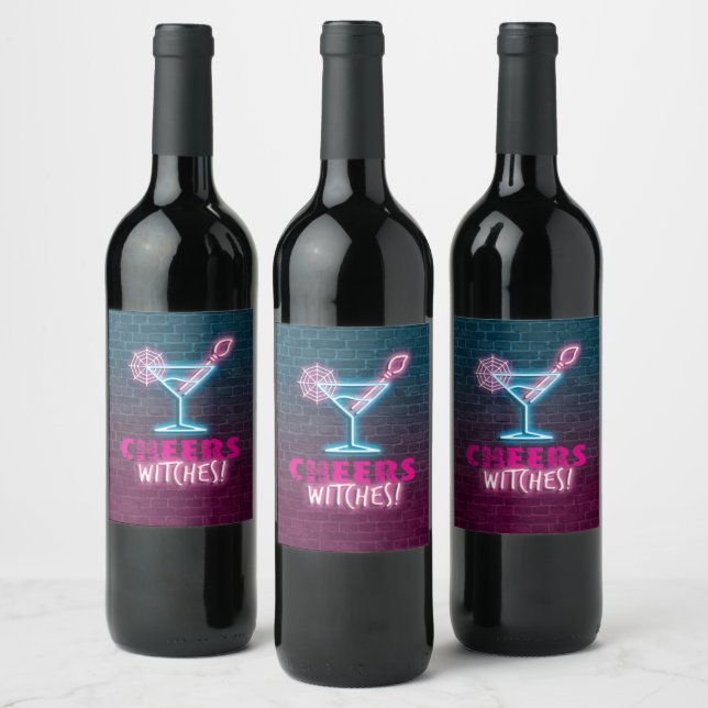 Cheers Witches Funny Girls Night In Wine Label (Bottles)