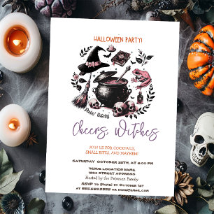 Cheers Witches Halloween Party Invitation