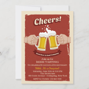 Cheers With Good Beers Invitation
