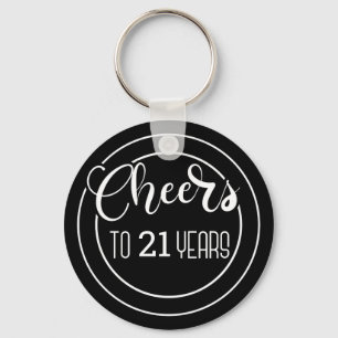 Cheers  (Your Age) Keychain