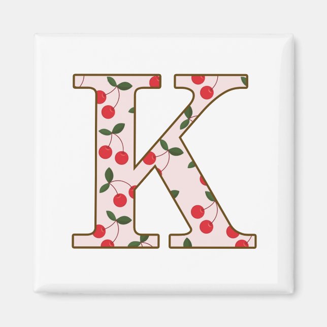 Cheery Cherry K Magnet (Front)
