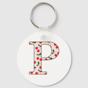 Cheery Cherry P Key Ring