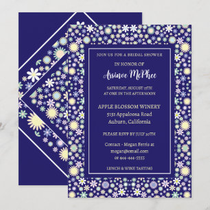 Cheery Colourful Floral Bridal Shower Invitation