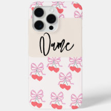 cheery colourful phone case with name