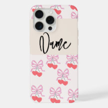 cheery colourful phone case with name