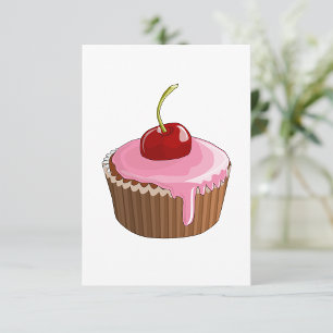 Cheery Cupcake Invitations