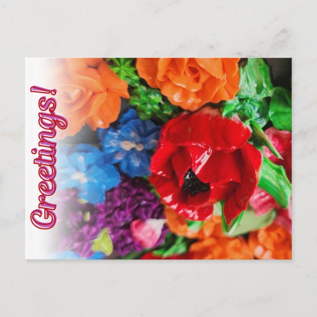 Cheery floral postcard (Front)