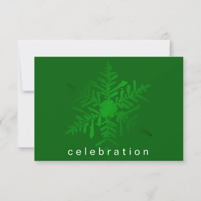 Cheery Green Christmas Company Party Invitation (Front)
