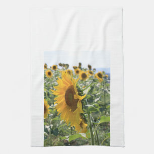 Cheery Italian Sunflower Tea Towel
