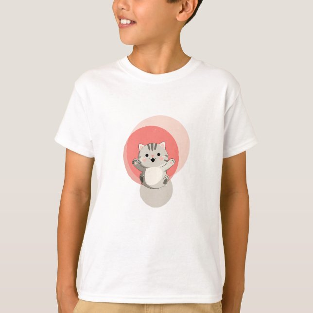 "Cheery Paws" Art Print T-Shirt (Front)