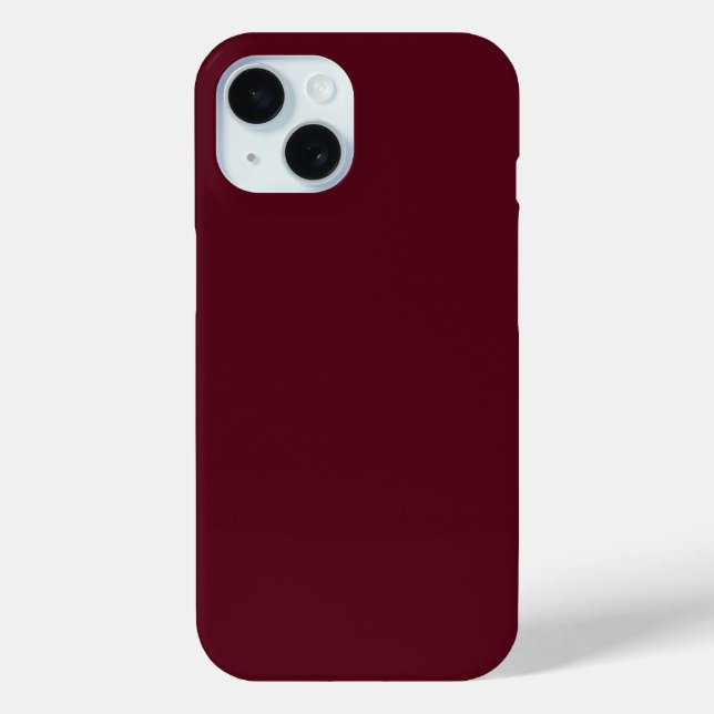 Cheery Red Plain Colour Phone Case (Back)