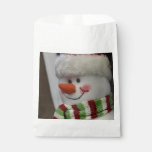 Cheery snowman favour bags