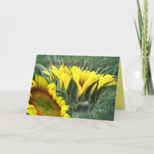 cheery Sunflower- customise Card