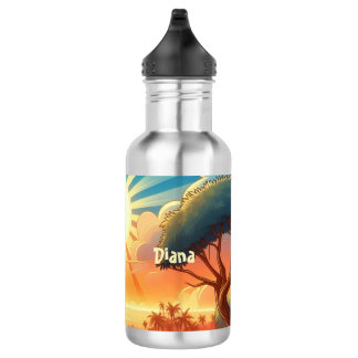 Cheery Sunrise Personalised  532 Ml Water Bottle