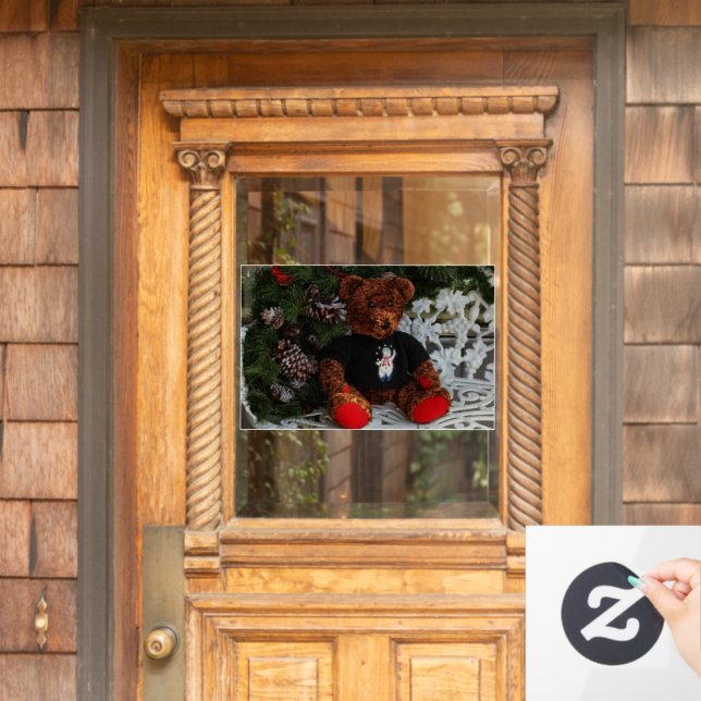 Cheery Tedd Window Cling (Home Door)