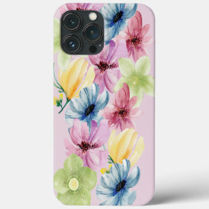 Cheery Watercolor Blooms iPhone 13 Pro Max Case