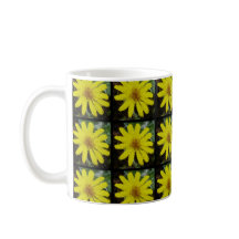 Cheery Yellow Daisy - Mosaic Tiles -