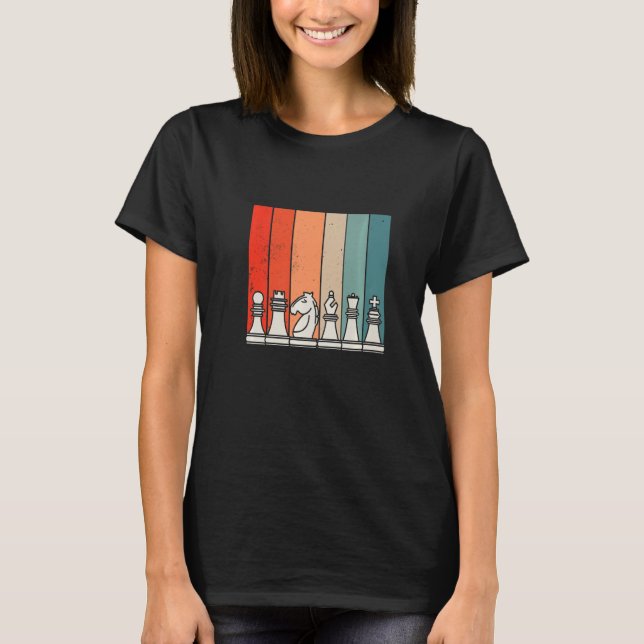 Chees  Retro Chess  1 T-Shirt (Front)