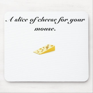 cheese, A slice of cheese for your mouse. Mouse Mat