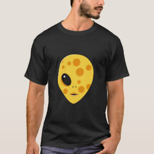 Cheese Alien – Funny Dairy Art T-Shirt