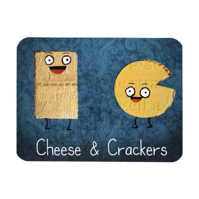 Cheese and crackers magnet (Horizontal)