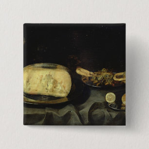 Cheese and Dry Dessert 15 Cm Square Badge