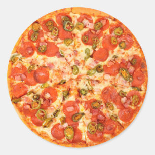 Cheese and Pepperoni Pizza Sticker
