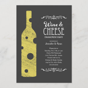 Cheese and Wine Invitation - Alternate wording