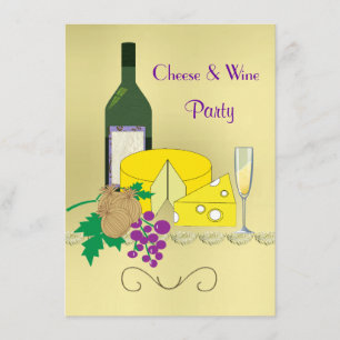 Cheese and Wine Party Invitation