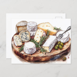Cheese board, Postcrossing Postcard