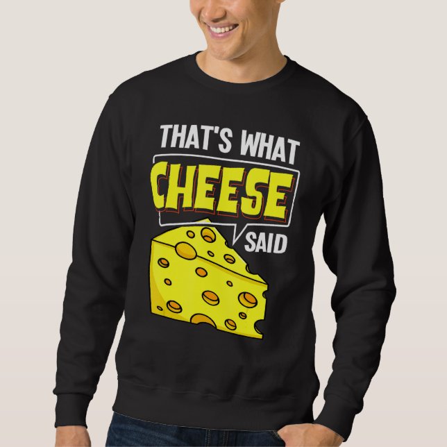 Cheese Board Sticks Vegan Funny Puns Sweatshirt (Front)