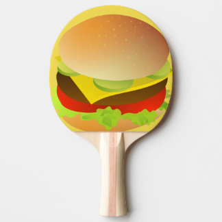 cheese burger ping pong paddle