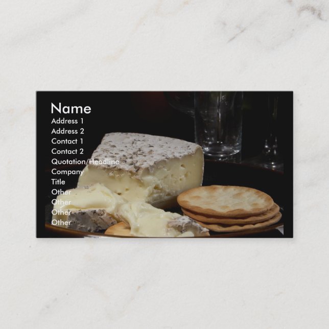 Cheese Business Card (Front)