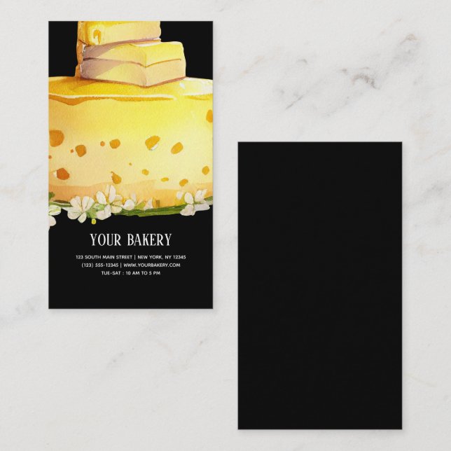 Cheese Cake business card (Front/Back)