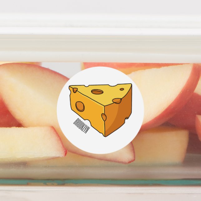 Cheese cartoon illustration (Affixed)