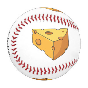 Cheese cartoon illustration baseball