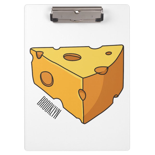 Cheese cartoon illustration  clipboard (Front)